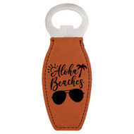 Enthoozies Aloha Beaches Laser Engraved Magnetic Bottle Opener - 1.75 Inches x 4.75 Inches