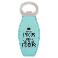 Enthoozies Hocus Pocus Coffee Helps Me Focus Laser Engraved Magnetic Bottle Opener - 1.75 Inches x 4.75 Inches