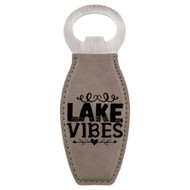 Enthoozies Lake Vibes Laser Engraved Magnetic Bottle Opener - 1.75 Inches x 4.75 Inches