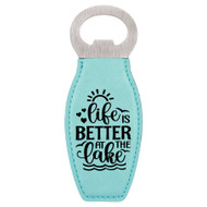 Enthoozies Life is Better at the Lake Laser Engraved Magnetic Bottle Opener - 1.75 Inches x 4.75 Inches