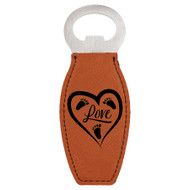 Enthoozies Love Baby Feet Laser Engraved Magnetic Bottle Opener - 1.75 Inches x 4.75 Inches
