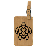 Enthoozies Turtle Laser Engraved Luggage Tag - 2.75 Inches x 4.5 Inches