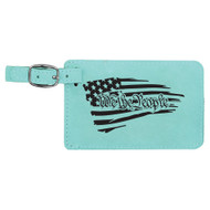 Enthoozies We the People US Flag Laser Engraved Luggage Tag - 2.75 Inches x 4.5 Inches