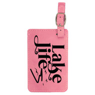 Enthoozies Lake Life Laser Engraved Luggage Tag - 2.75 Inches x 4.5 Inches