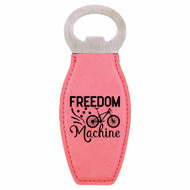 Enthoozies Freedom Machine Bike Biking Cycling Laser Engraved Magnetic Bottle Opener - 1.75 Inches x 4.75 Inches