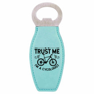 Enthoozies Trust me I'm a Cycologist Bike Biking Cycling Laser Engraved Magnetic Bottle Opener - 1.75 Inches x 4.75 Inches