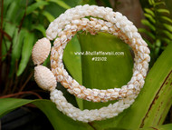 19 1/4” Four strand Momi shell lei/Niihau shell necklace #22102