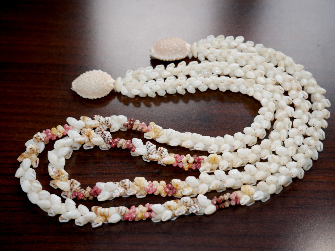 HAWAIIAN 100% NIIHAU SHELL 20 INCH 8 STRAND POEPOE LEI | eBay