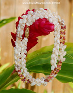 Niihau shell necklace/ Momi & Kahelelani shells #22108