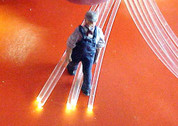 Package has 2 pieces, four (4) feet or longer.
Photo shows six with 1 inch figure for reference.
