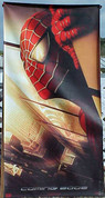 SPIDERMAN SPIDER MAN VINYL BUILDING BANNER 2002 Twin Towers Version