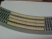 #9118 Railroad Grade Crossing for Lionel O Fastrack 3-rail 72" curved FasTrack sectional track