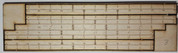 This is a skewed to the right, by 45 degrees, grade crossing for specifically Atlas two rail O scale track.  Because it is standard gauge it should be fine with any two rail track built (manufactured) for standard gauge operation.  Be sure to measure your rail height (tie to rail top) as this crossing is designed to install with rail height starting at 0.148 inches in height with shims to raise for higher rail.
NOTE: Please specify right or left direction in your order.