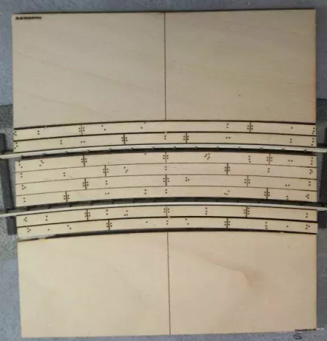 S Scale 27R Ramps and Crossing set