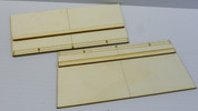 Ramps with shims added to connect to crossing.