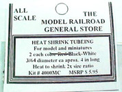 Heat Shrink Mini Tube Package 3/64 in dia. 2 each, 3 colors (Red/Black/White) 