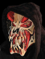 Red Exposed Muscle Alien Predator Creature Skull Halloween Costume Mask
