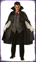 Adult Deluxe Quality Gothic Vampire 2B Dracula Vampyre Halloween Costume
