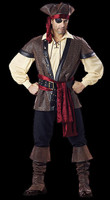 Adult Deluxe Quality Gothic Rustic Pirate Shipmate Halloween Costume