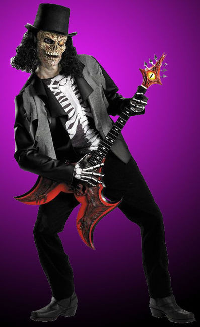 Adult Cryptic Rocker Rock n Roll Heavy Metal Music Band Halloween Costume -  The Holiday Store