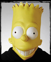 Bart Simpson Simpsons Cartoon Halloween Mask Costume