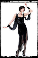 Vintage 1920's Glamor Flapper Dress Halloween Costume