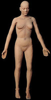 Life Size Flex Female Body Halloween Prop Decoration