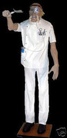 Life Size Animated Dr Pheal Phine Dentist Zombie Haunted Halloween Prop Decoration