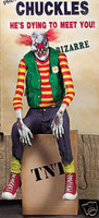 Life Size Animated Chuckles Clown Halloween Prop Decor