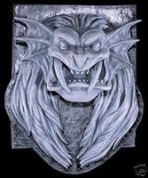 Gothic Lion Head Wall Plaque Halloween Prop Decoration