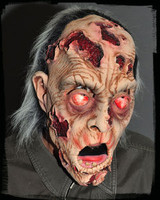 Gory Appeeling Flesh Dead Male Zombie corpse Halloween Costume Mask