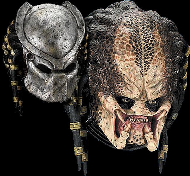 Deluxe Movie Predator Warrior Hunter Alien Double Halloween Costume Mask -  The Holiday Store
