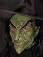 Ultimate Wicked Witch Creepy Old Hag Forest Moving Mouth Halloween Costume Mask