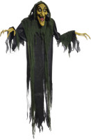 72" Life Size Animated Hanging Wicked Witch Hag Halloween Prop props Decoration
