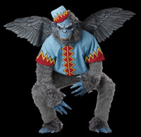 Wizard of Oz type Flying Winged Monkey Evil Halloween Mask Costume