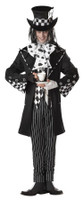 Gothic Dark Mad  Hatter Men Halloween Complete Costume