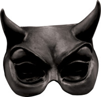 Black Devil BatDemon Face Latex Halloween Costume Half Mask