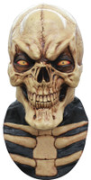 Grinning Skull Skeleton Halloween Costume Mask w/ Chestpiece