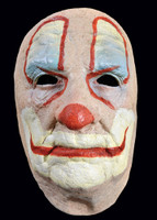 Horrific Scary Old  Clown Halloween Costume Face Mask