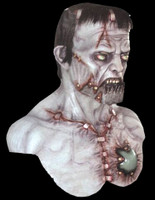 Realistic Mega Franky Frankenstein Halloween Costume Mask Shoulders