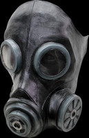 Black Smoke Gas Hazmat Hazart Chemical Halloween Costume Mask
