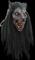 Realistic Black Moon Werewolf Wolfman Halloween Costume Mask