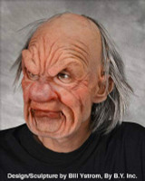 Grumpy Old Geezer Man Attitude Supersoft Moving Mouth Halloween Costume Mask