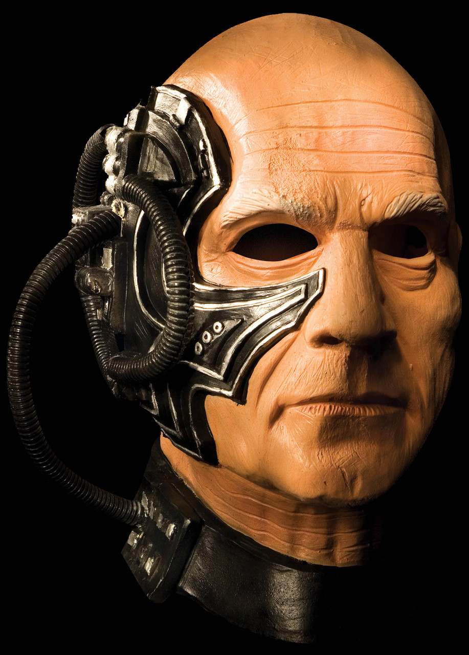 Star Trek Locutus Cyborg Borg Collective Halloween Costume Mask
