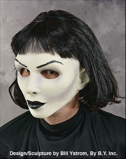 Hot Gothic Sexy Woman Pale White Vampire Goth Girl Lady Halloween Costume  Mask - The Holiday Store