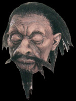 Realistic Shrunken VooDoo Head A1 Real Hair Latex Halloween Prop