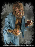 Werewolf Wolfman Hairy Wolf Monster Beast Chest Shirt Halloween Costume Torso