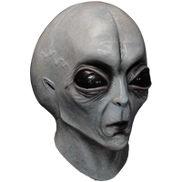 Area 51 Grey Alien UFO Spaceman Creature Halloween Costume Mask