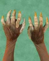 Beast Animal Creature Gloves Monster Claws Hairy Arms Hands Halloween Costume Accessories