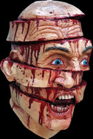 Sliced Gory Murder Victim Creepy Halloween Costume Mask